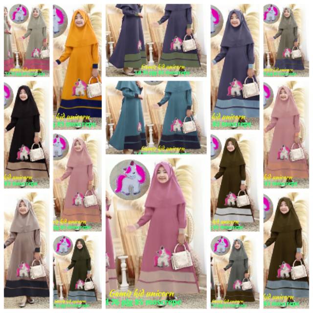 GAMIS KID UNICORN 054 GA GAMIS LED LOL GAMIS ANAK BALITA GAMIS ANAK TANGGUNG