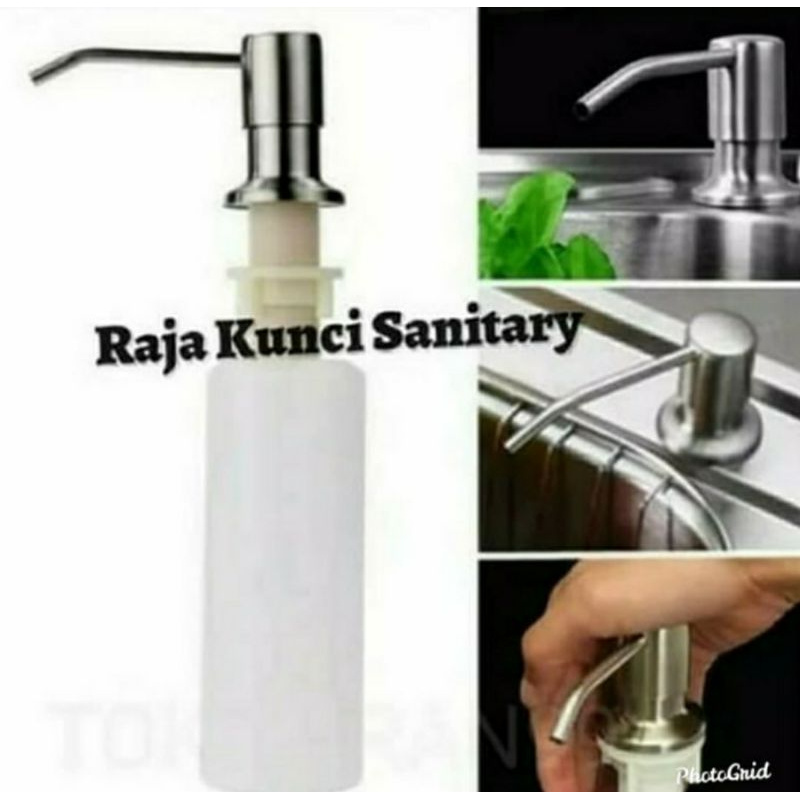 Paket Lengkap Kitchen Sink 8245 + Kran Mixer Tarik Stainless SUS 304/Panas Dingin/Dingin