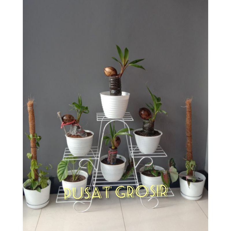 Shopritz Standing Pot Susun 6 / Rak Bunga / Rak Pot Besi / Rak Bunga Besi Susun 2