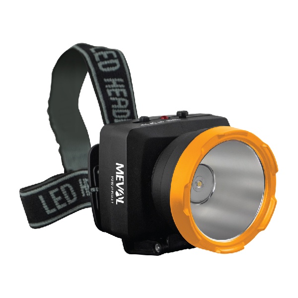 Senter Kepala Head Lamp LED 3W - Kuning MEVAL