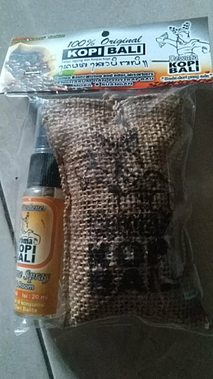 Paket Kopi Penyerap Dewata Kopi Bali Dan Parfum Spray Aroma Kopi Bali