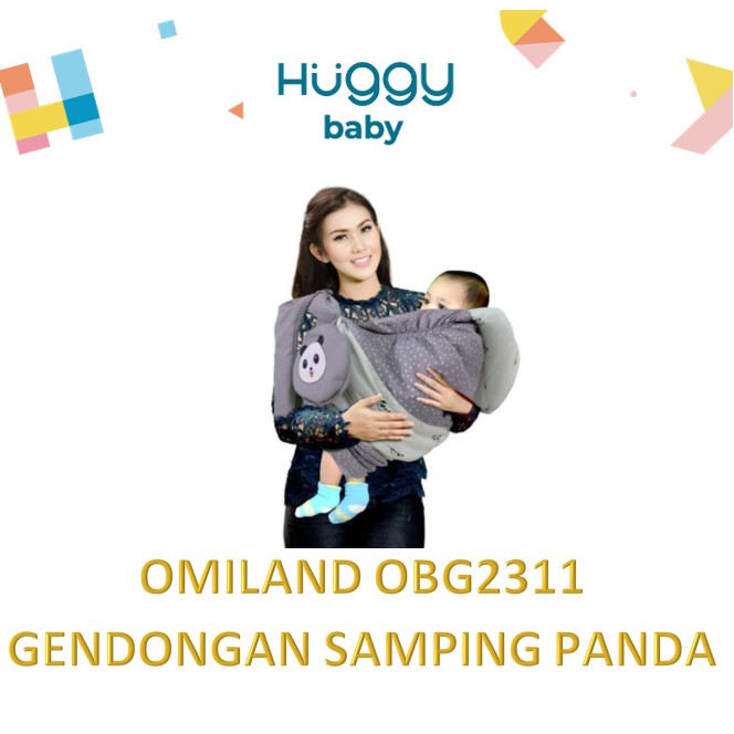 Omiland OBG2311 Gendongan Samping Bayi Panda Series Topi