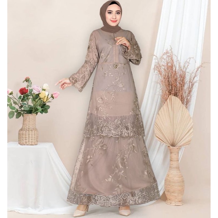 Gamis BURKAT MALAYSIA TILE NALAI // Gamis Burkat Terbaru 2021 // Gamis Terlaris