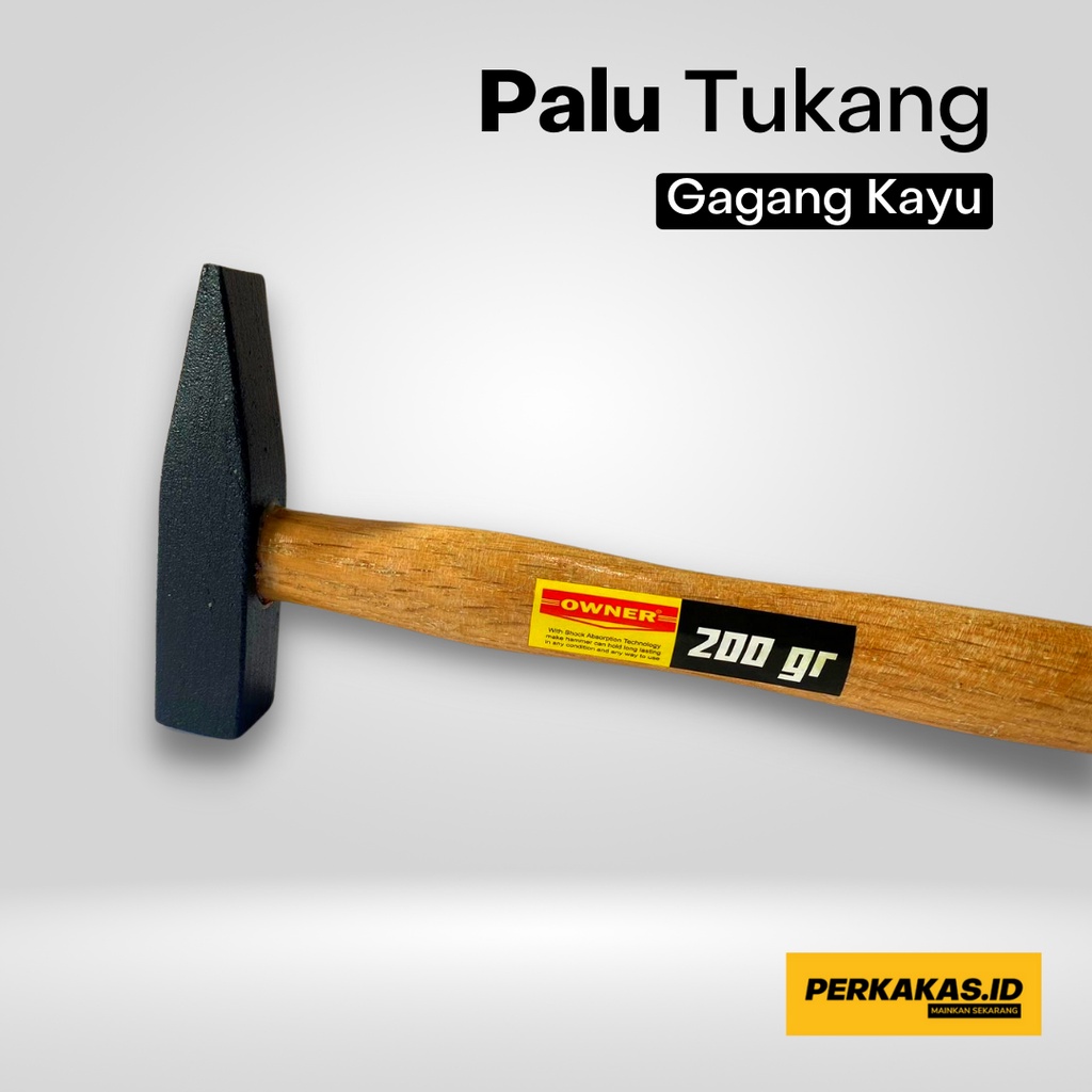 Palu Besi Tukang 100gram Gagang Kayu MURAH OWNER