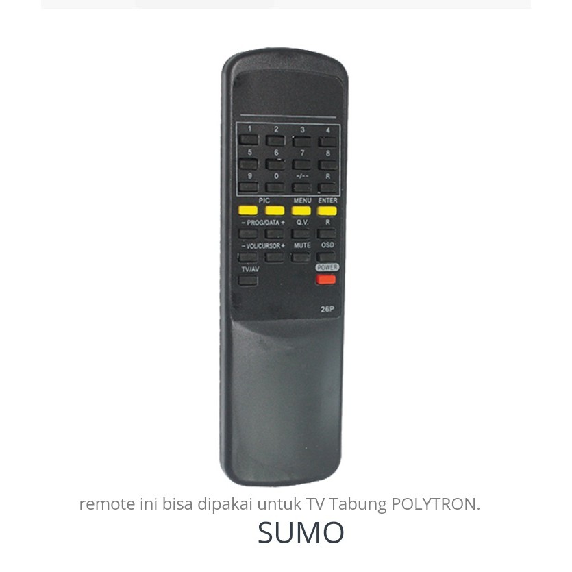 remot tv polytron sumo