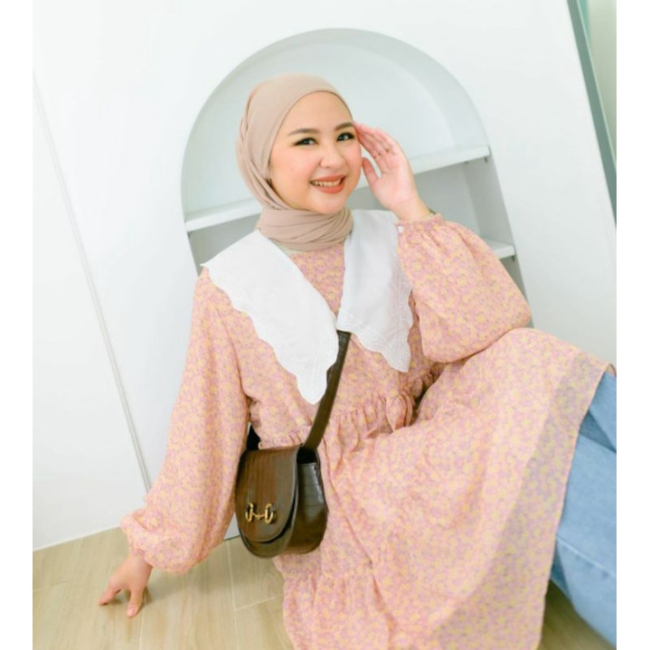 Prewash Ayla Rona Pink/Preloved Haidee Orlin/Preloved Tunik/Preloved Midi dress/Haideeorlin/Haidee&O
