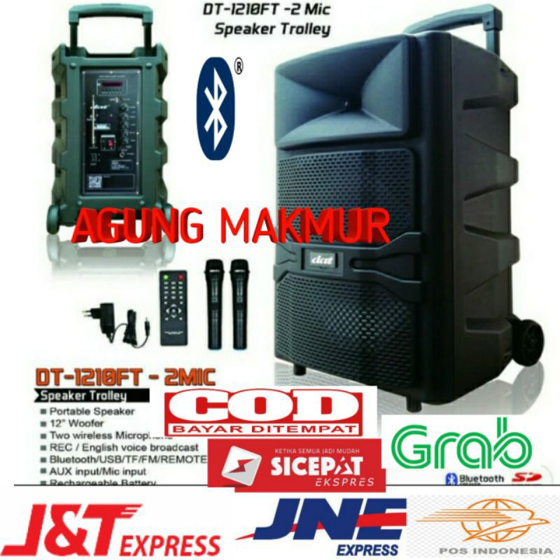 SPEAKER PORTABLE MEETING WIRELESS DAT DT-1210 12INCH