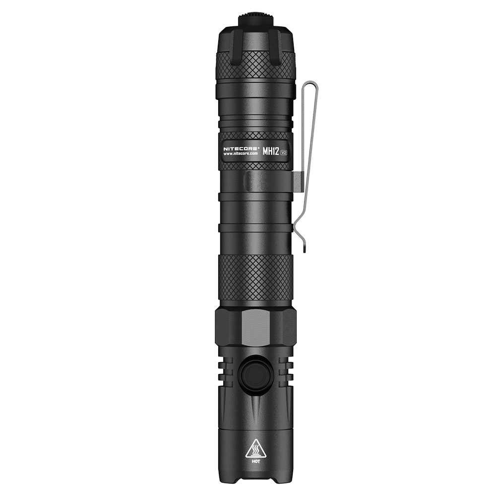 NITECORE Senter Perlengkapan Camping MH12 V2 Senter LED CREE XP-L2 V6 1200 Lumens