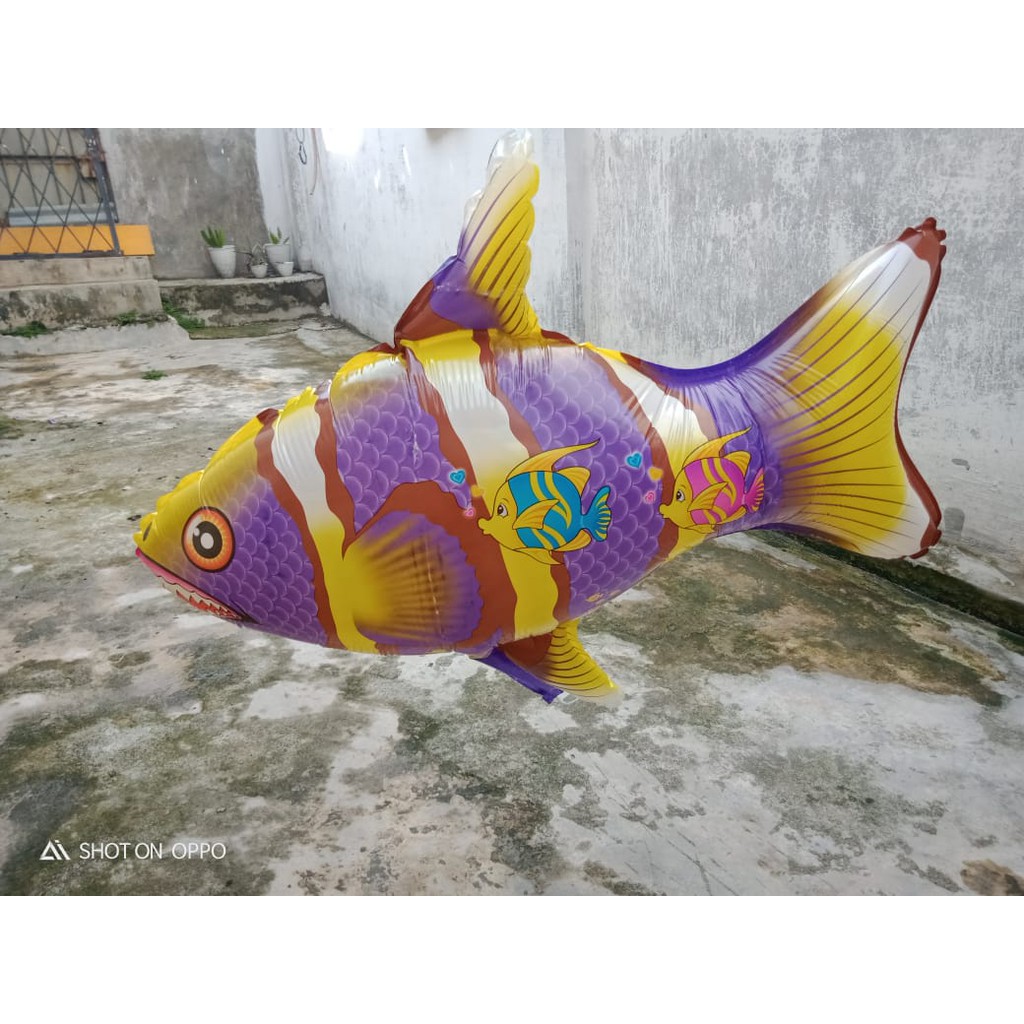 TRICTRAC MAINAN BALON KARAKTER IKAN HIU AFRIKA/MAINAN ANAK BALON UNTUK DECORASI ATAU ACARA FUN/BALON
