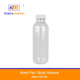 Botol pet / PS 10 / botol almond 250ml / Botol Plastik
