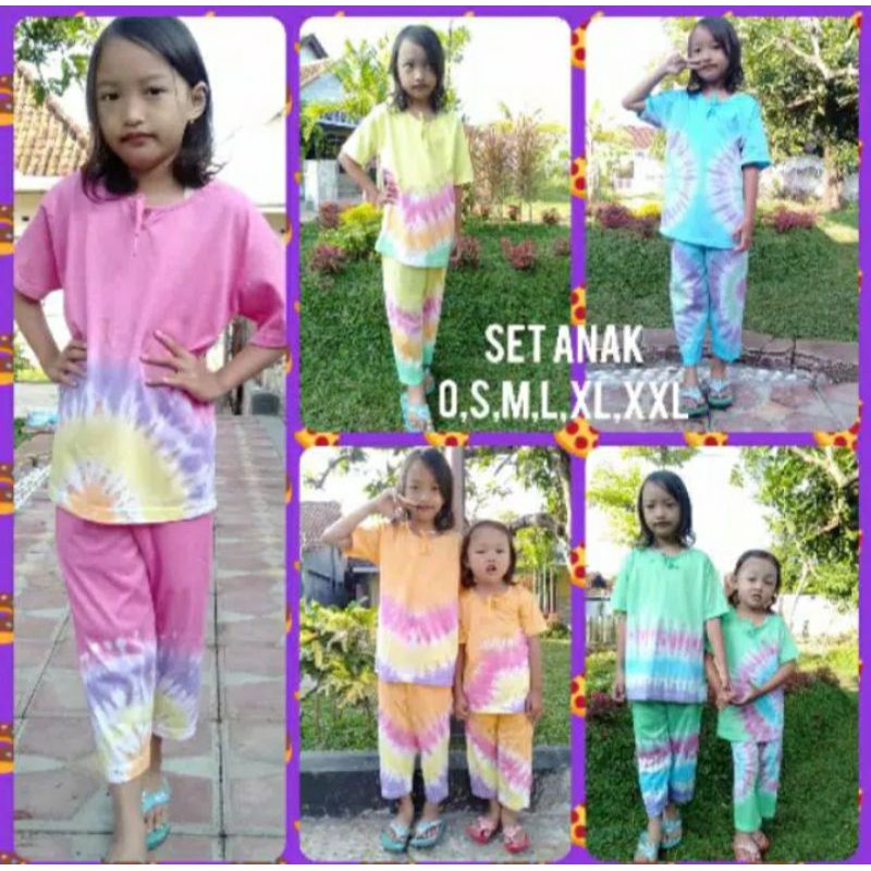 SETELAN KAOS / CP PELANGI ANAK/BAJU ANAK TERLARIS TERMURAH