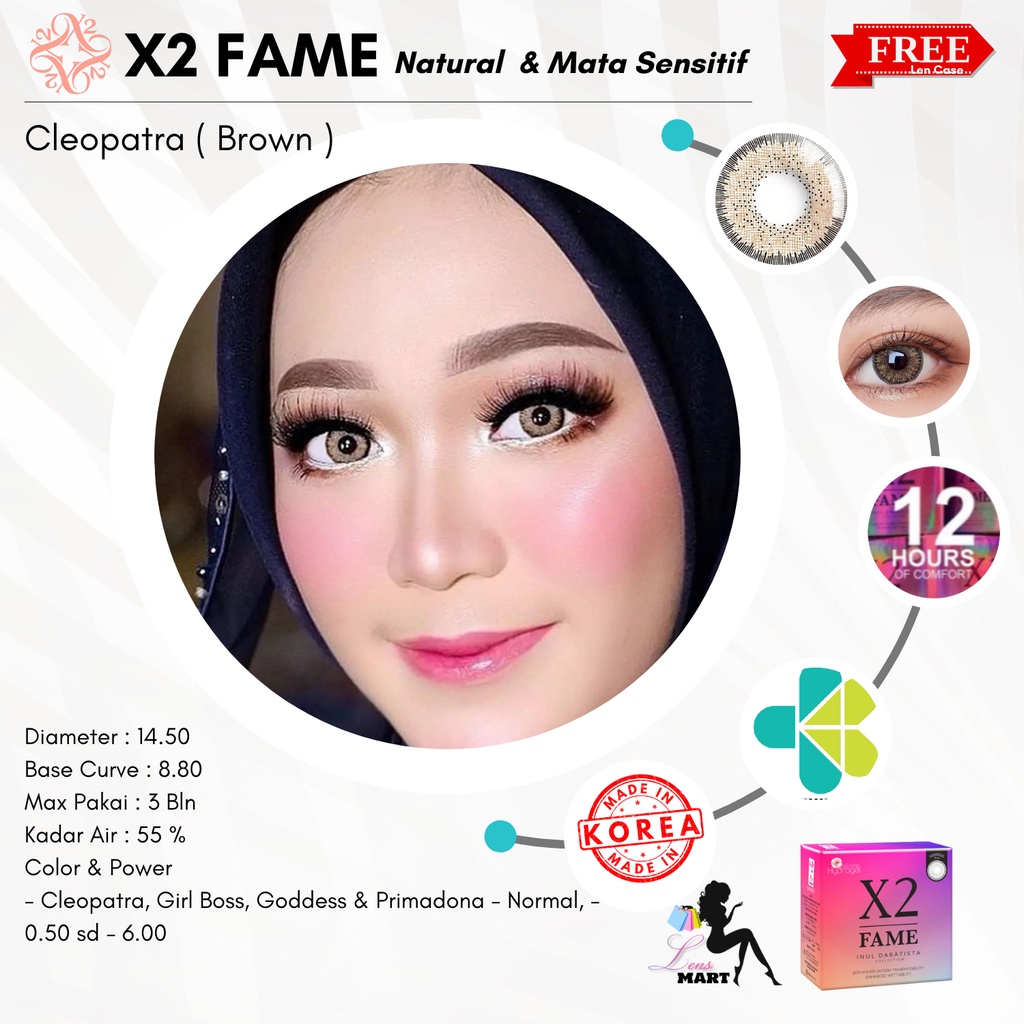 SOFTLENS X2 FAME X INUL DARATISTA - MINUS 3.00 SD 6.00