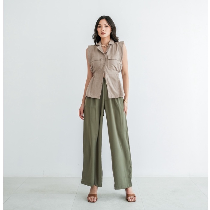 [TAVIA] TORY BASIC CULLOTE/ Celana Panjang Wanita / Celana Panjang kulot / HW Pants / Celana Bahan Wanita / Celana Kerja Wanita