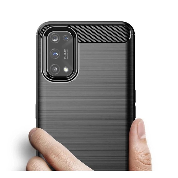 Case OPPO Realme 7 Pro Ipaky Carbon Brushed Soft Fibe