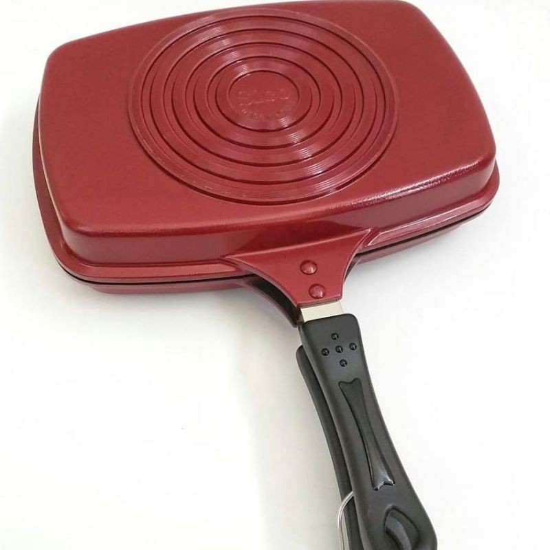 Double pan happy call SICO alat panggang panci panggang ikan, ayam