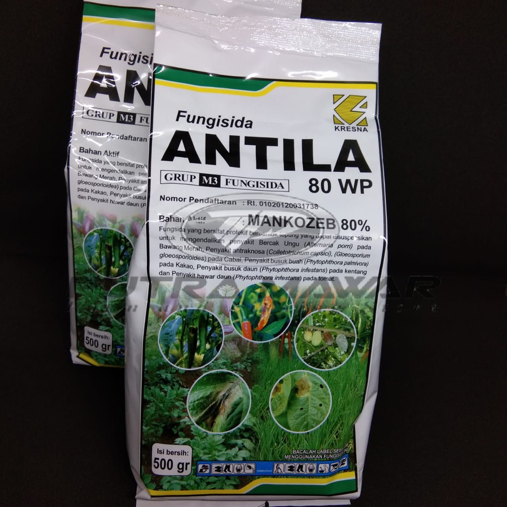Fungisida ANTILA 80WP 500gr.Obat semprot tanaman-Anti Busuk Buah dan Anti busuk Daun/Obat cabai