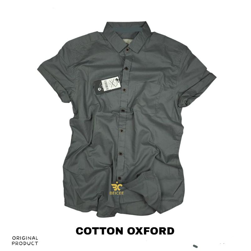 Kemeja Pria Lengan Pendek Kemeja Polos Pria Size M L XL Katun Oxford Premium