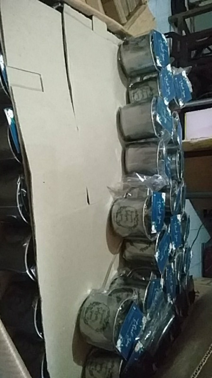 Souvenir Gelas Stainless Kemas Plastik