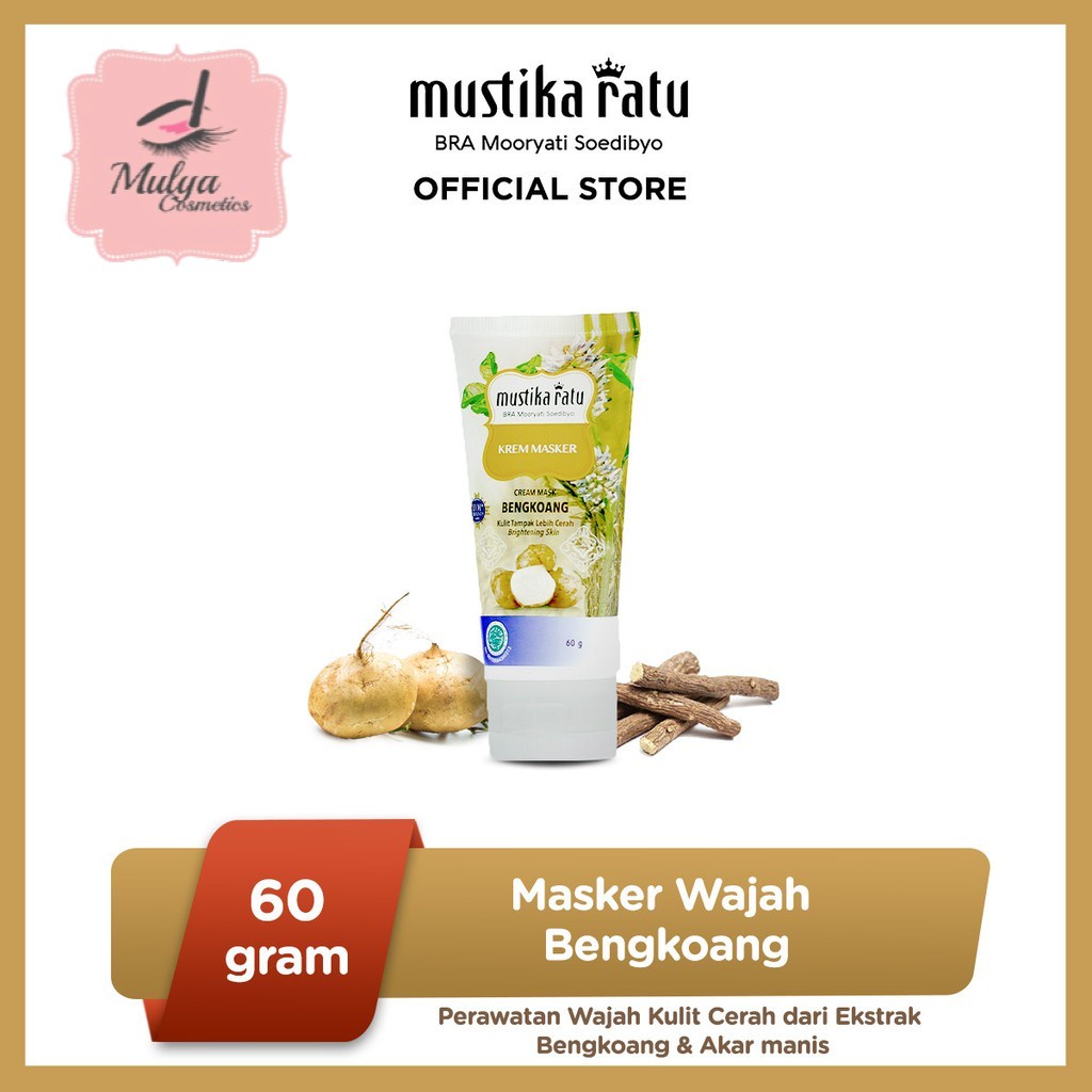 MASKER WAJAH BENGKOANG 60GR [MUSTIKA RATU]