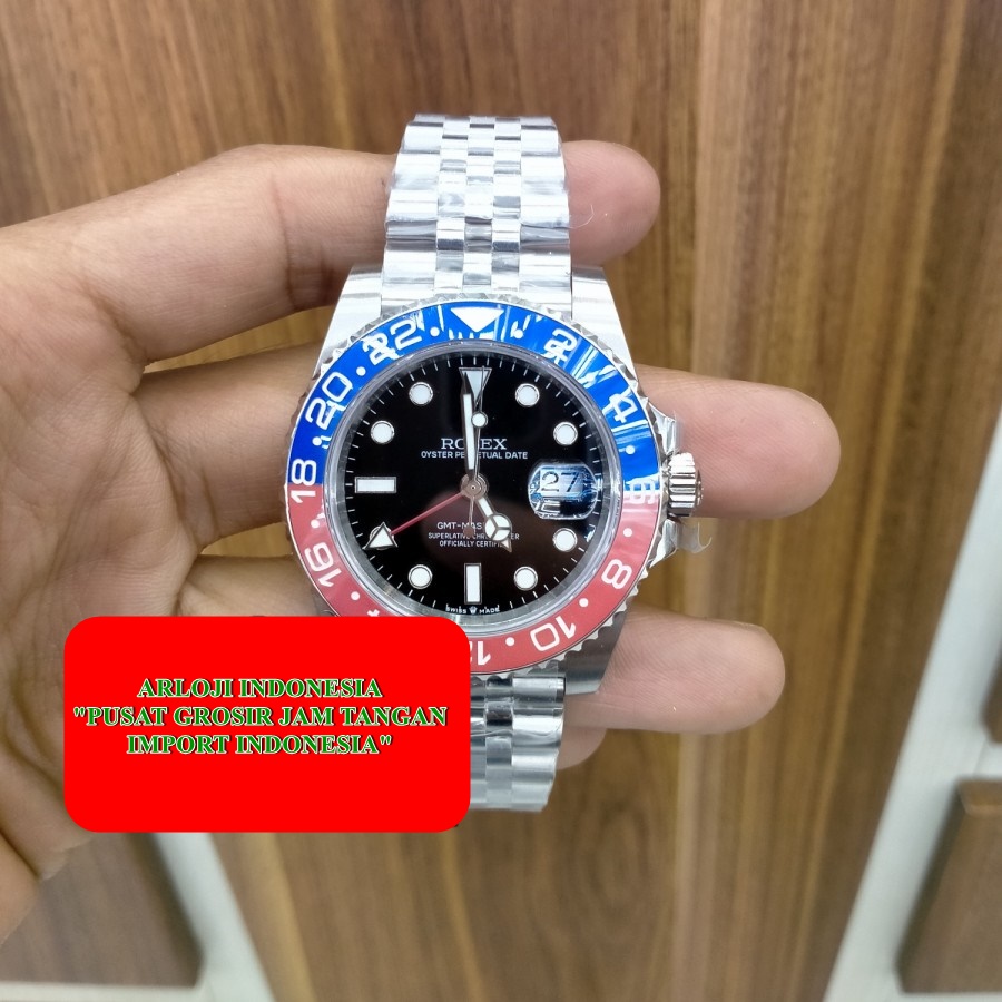 Best Seller Rolex Pepsi Gmt Ii Master Jubile Clone Noob Cal 3285 Garansi 1th