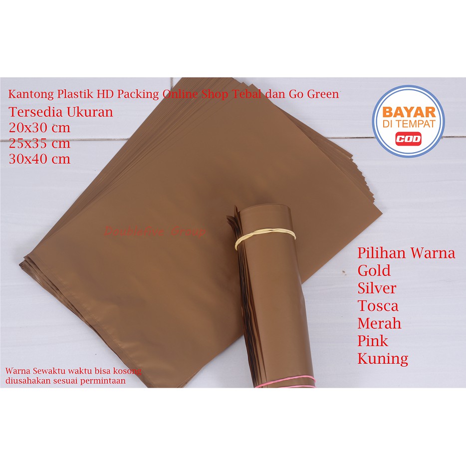 PLASTIK HD TANPA PLONG isi 100 LEMBAR PLASTIK PACKING ONLINE SHOP ( tidak ada lemnya )