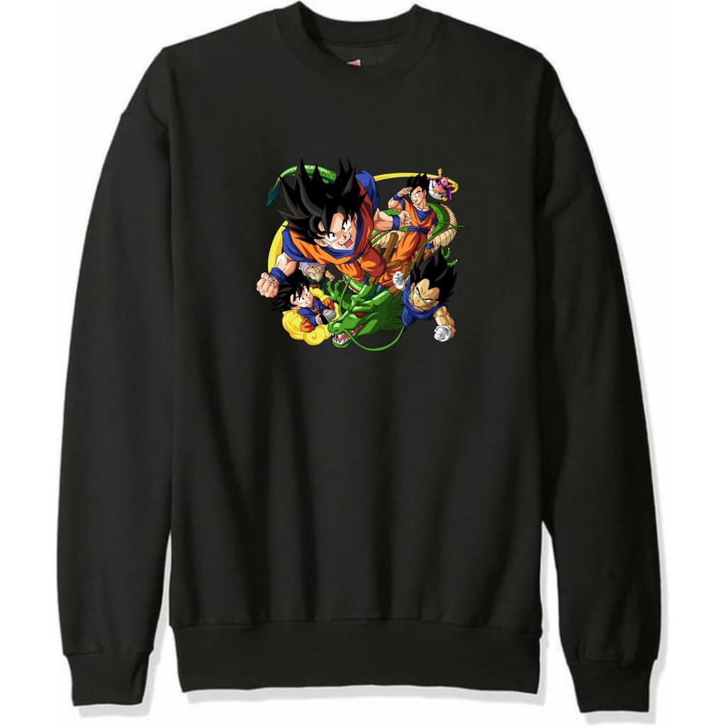 Premium Sweater Crewneck Black NY The Simpson Onepiece Marvel Starwars Dragonball Dll