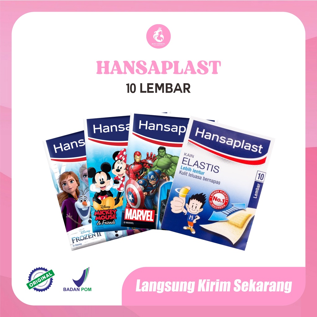 Hansaplast Plester kain elastis/Gambar/Polos