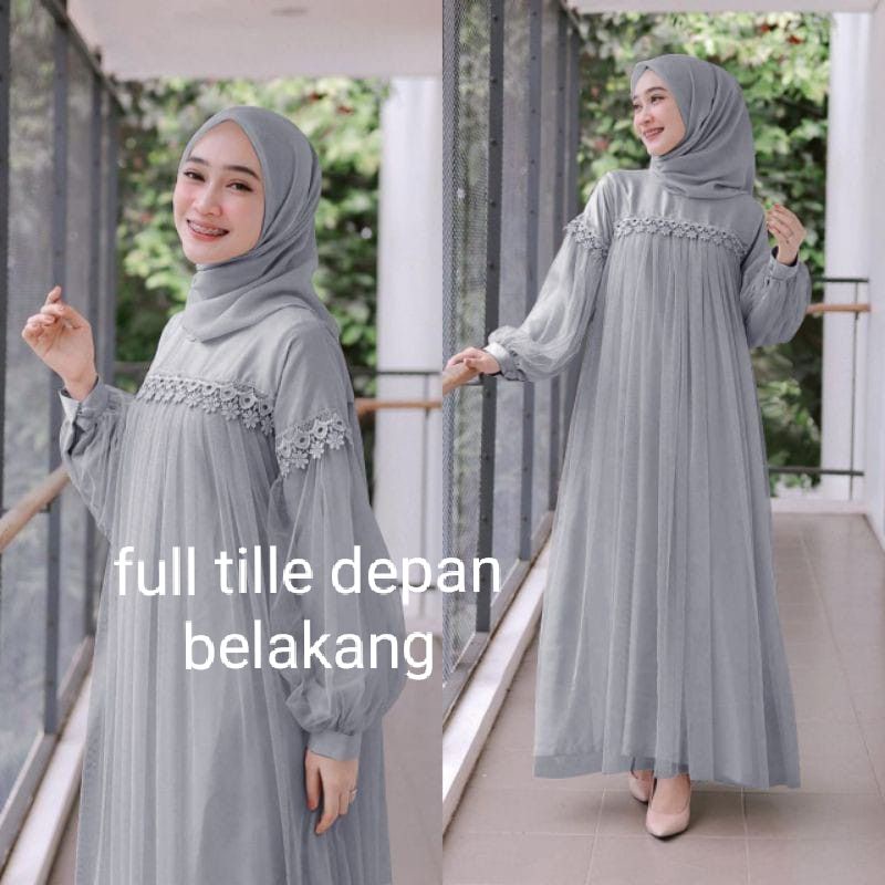 dress shanum/gamis tutu maxi/dress cleopatra/dress pesta/dress kondangan/dress nuraini/gamis murah