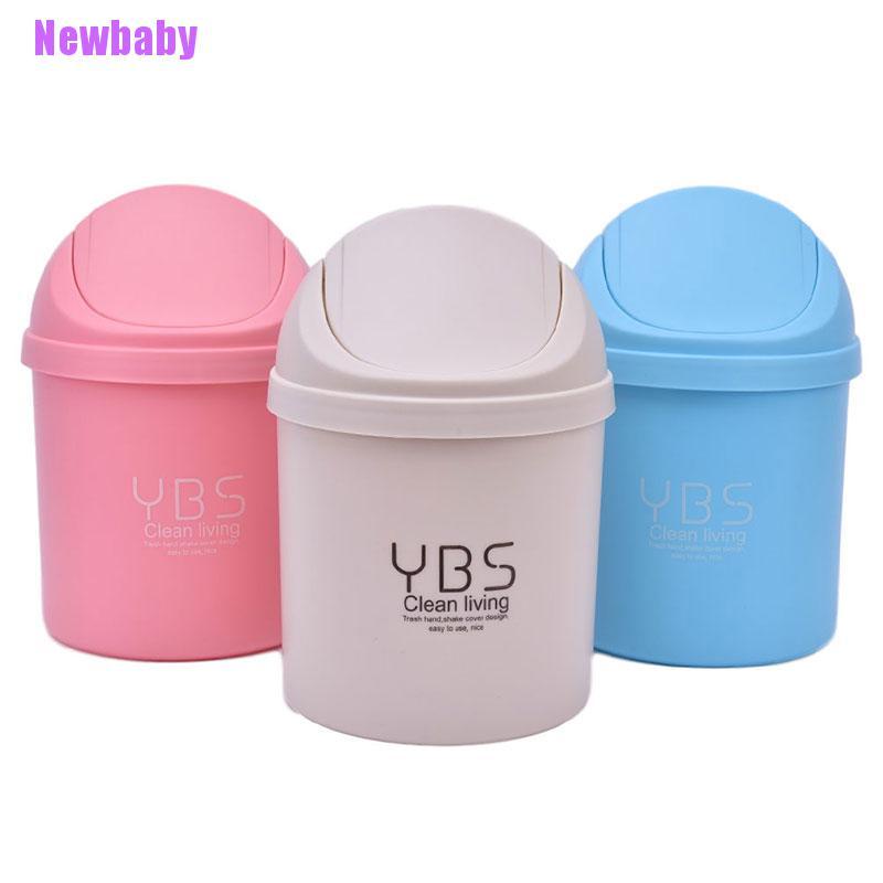 Tempat Sampah Mini Bahan Plastik Ukuran 20x13cm Untuk Rumah / Kantor