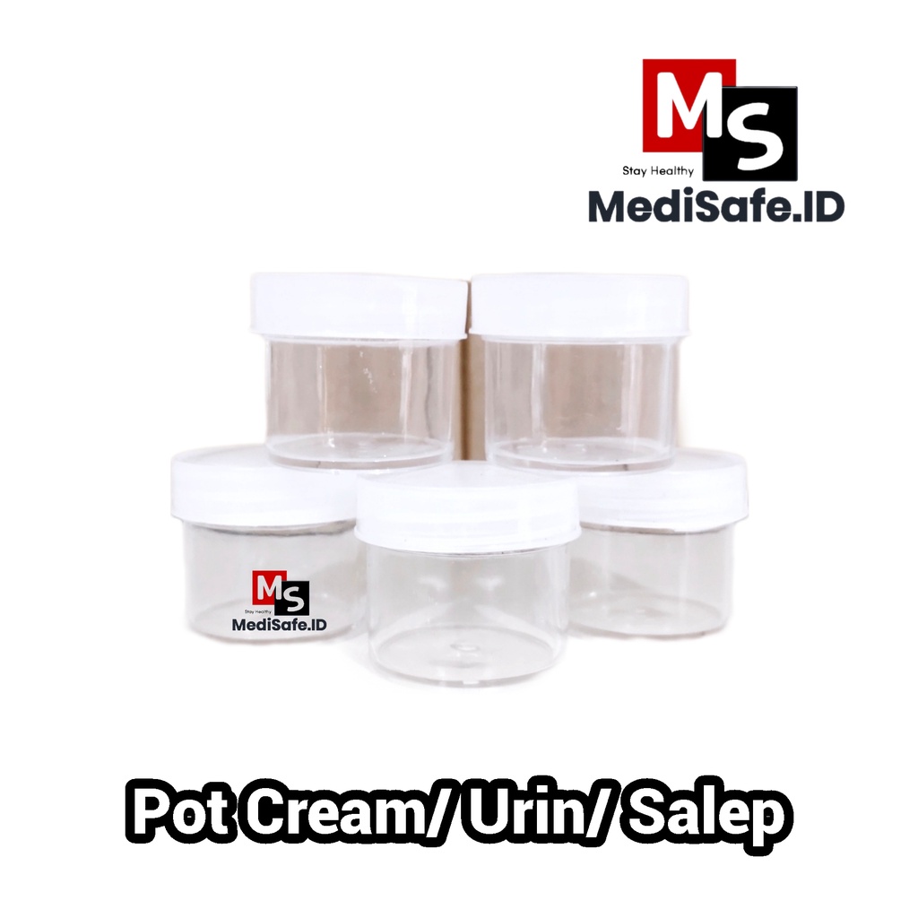 Jual Pot Urine Pot Salep Pot Cream Bening Ukuran 10/20 ml Satuan