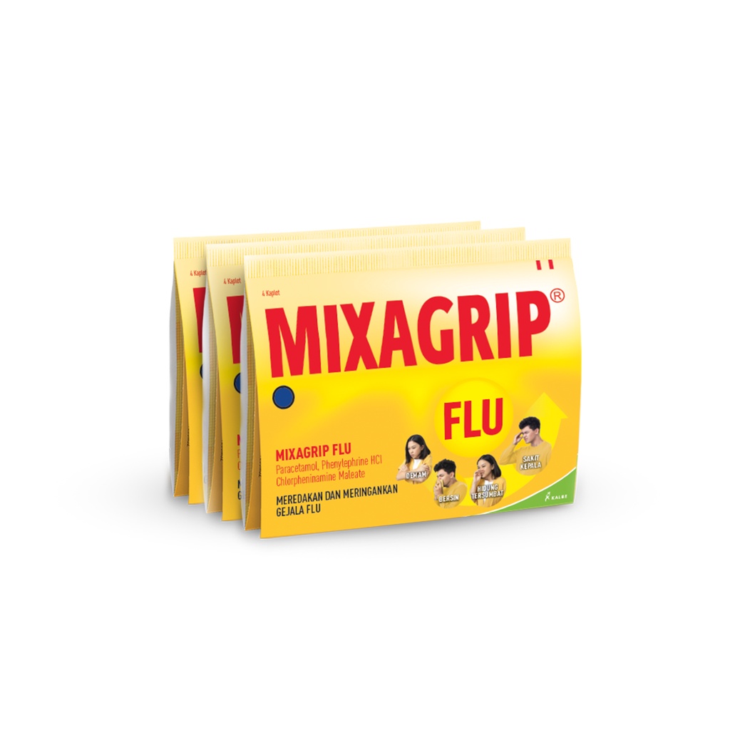 Jual Mixagrip Flu 1 Strip Isi 4 Tablet Obat Flu / Pilek Shopee