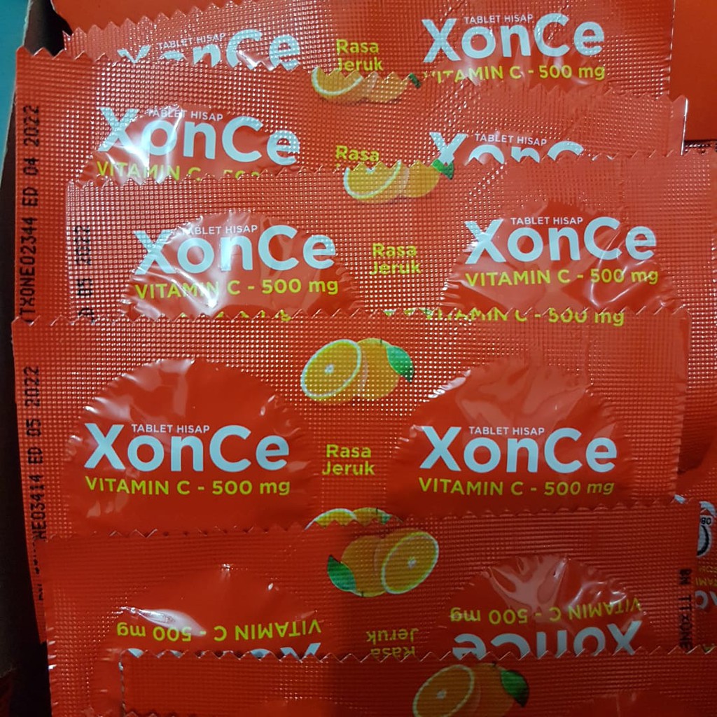 Xonce Vitamin C 500mg Strip isi 2 Tablet