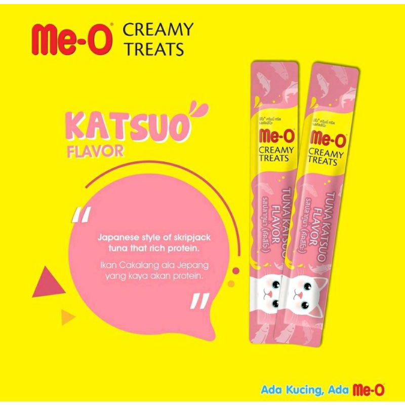 MEO CREAMY TREATS / LIQUID ME-O / Meo Creamy Treats 60gr | Meo Liquid Snack Kucing 60gr