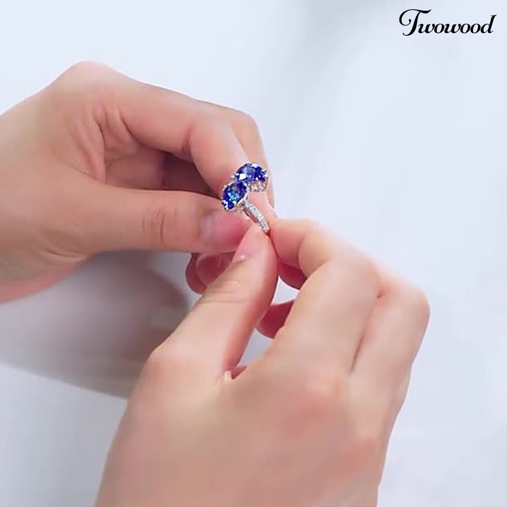 Cincin Jari Bentuk Water Drop Model Terbuka Untuk Wanita