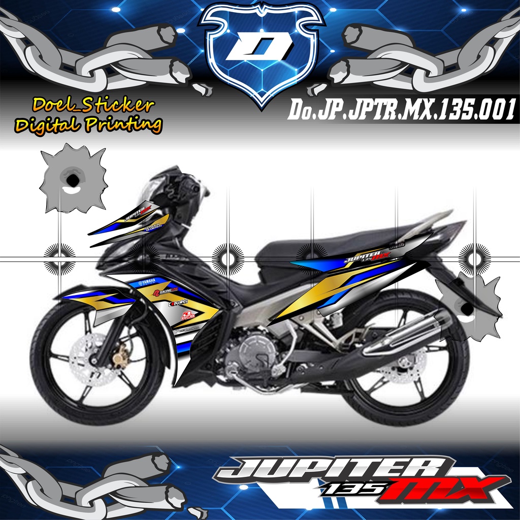 STICKER STRIPING JUPITER MX NEW 135 - STICKER JUPITER MX DESAIN 01