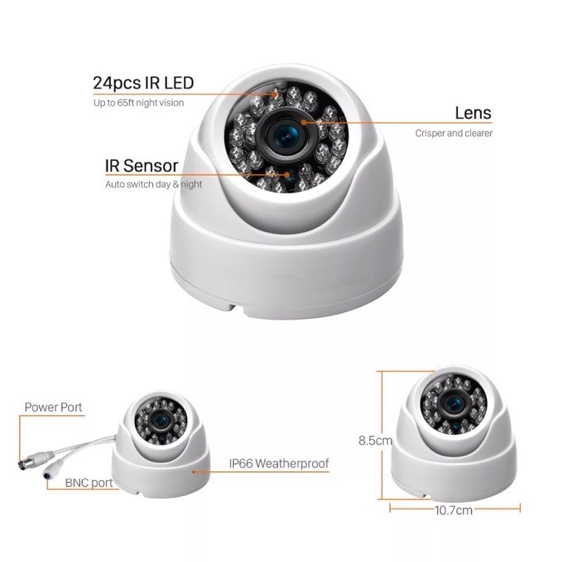 KAMERA CCTV INDOOR 2MP HDCVI CAMERA CCTV
