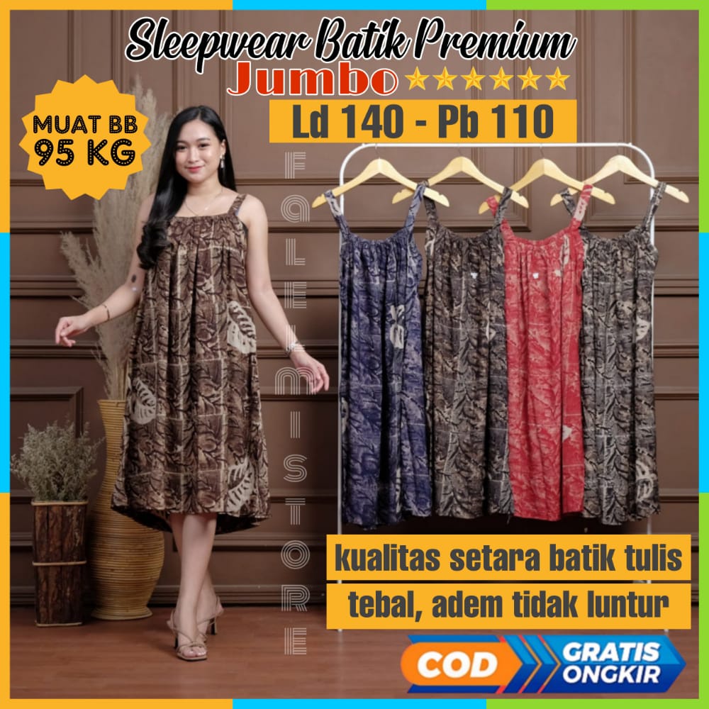 Sleepwear Sexy Jumbo Ld 130 Baju Tidur Sexy Wanita Jumbo Daster Sexy Wanita Yukensi Tali Satu Jumbo Daster Seksi Tanpa Lengan Kimono Tidur Piyama Pakaian Daster Tidur Wanita Sexy Jumbo Daster Tali Pundak Tanktop Singlet Wanita Jumbo Gaun Tidur Sexy-1