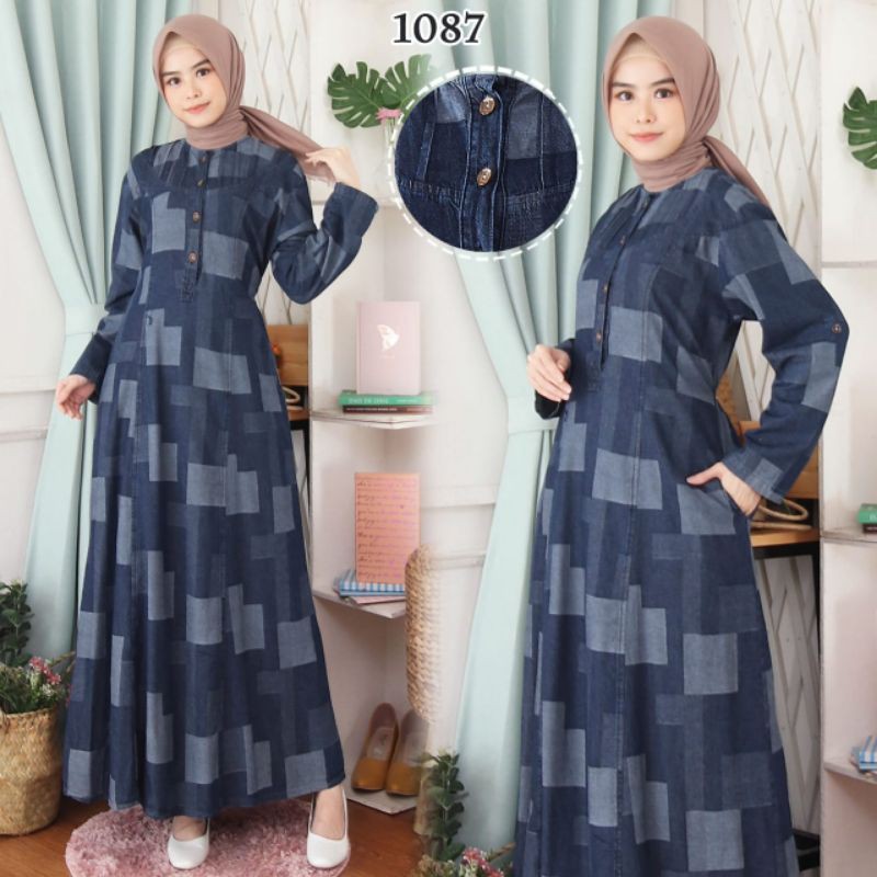 GAMIS JUMBO MOTIF ABSTRAK LD = 140 Cm