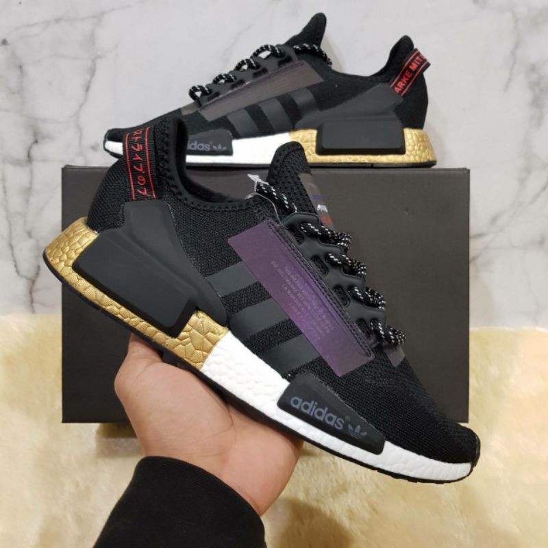 nmd r1 gold white