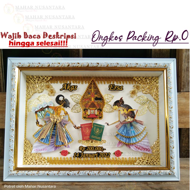 Mahar Nikah Wayang Kresna Rama Arjuna dll ukuran 35 x 25cm | Page 2