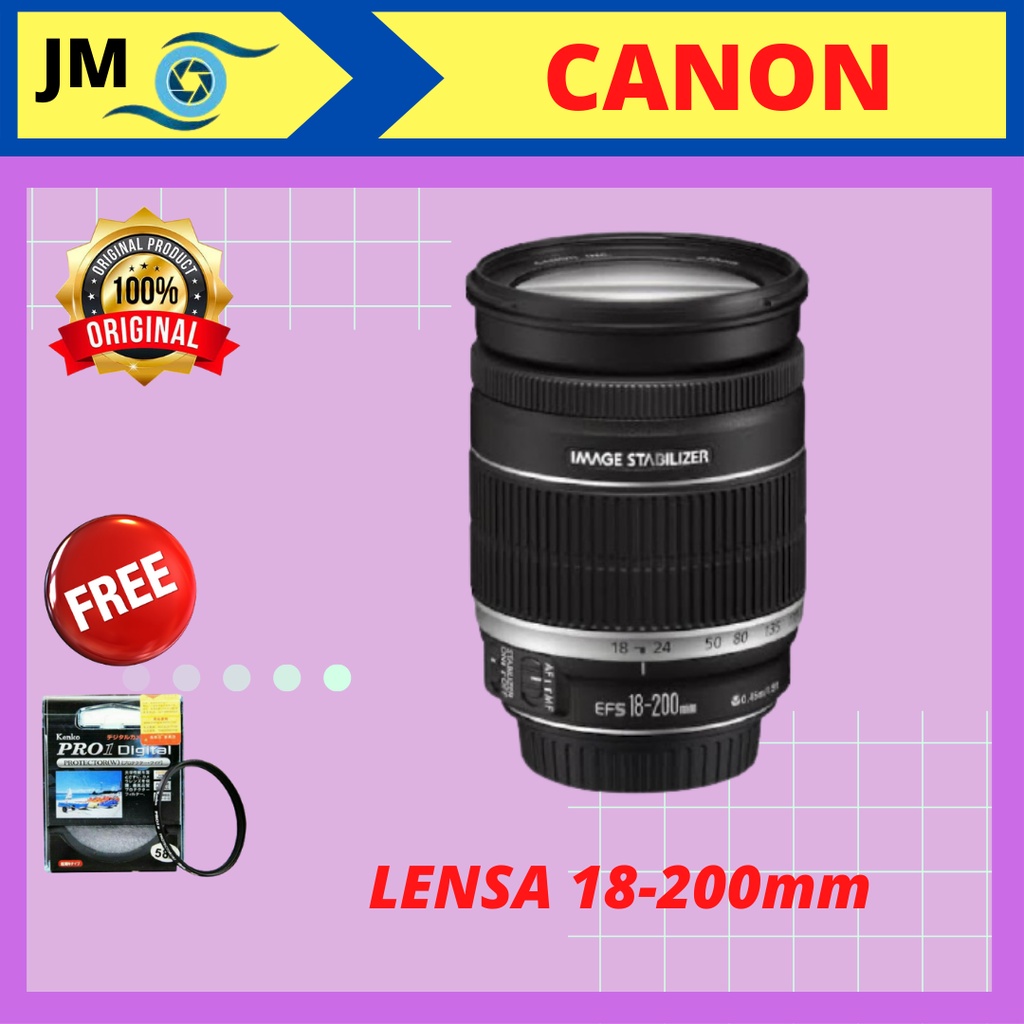 Lensa Canon 18-200mm IS