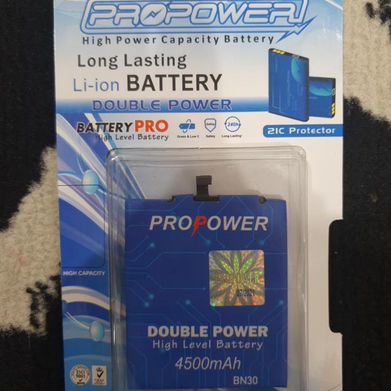 BATERAI BATRE DOUBLE POWER BN30 REDMI 4A PROPOWER