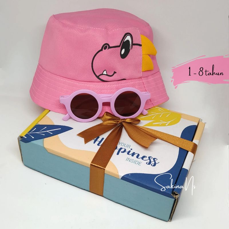 kado ulang tahun anak hampers topi bucket  / kacamata anak topi bucket