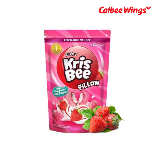 Krisbee Pillow Strawberry Ice Cream 100 gr x2 - Gambar 3