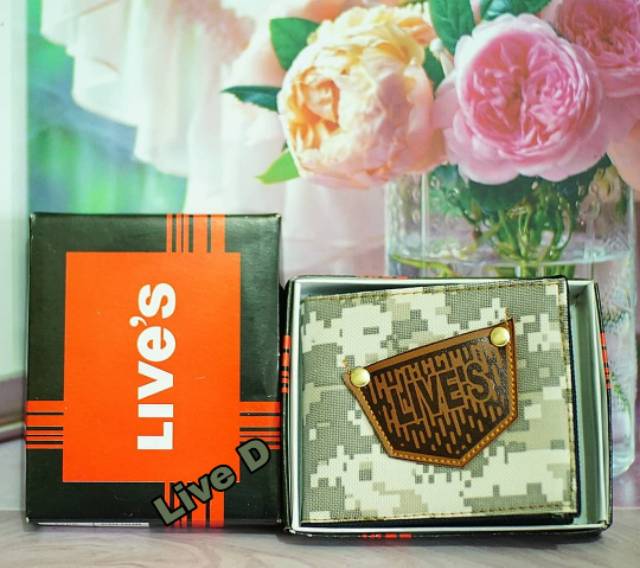 DOMPET PRIA LIPAT LIVE'S JEANS ARMY TERMURAH