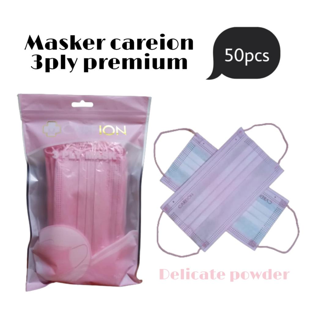 MASKER CAREION 3 PLY 50 PCS EARLOOP PREMIUM FACE MASK