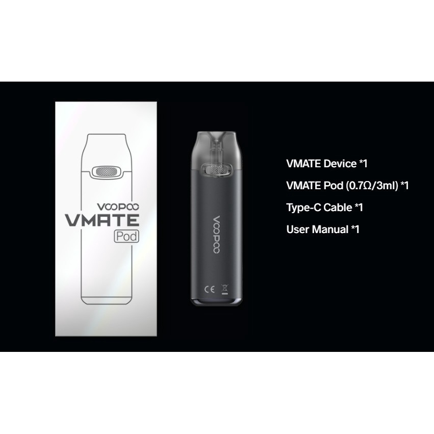 VMATE POD KIT 900MAH POD VMATE KIT AUTHENTIC by VOOPOO