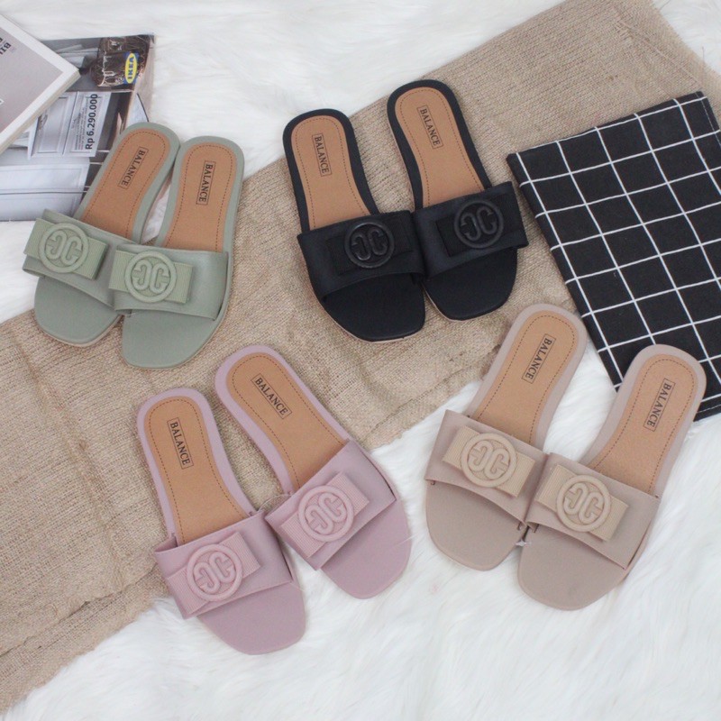 (CC - 1176) SANDAL SLOP WANITA IMPOR NYAMAN DIPAKAI