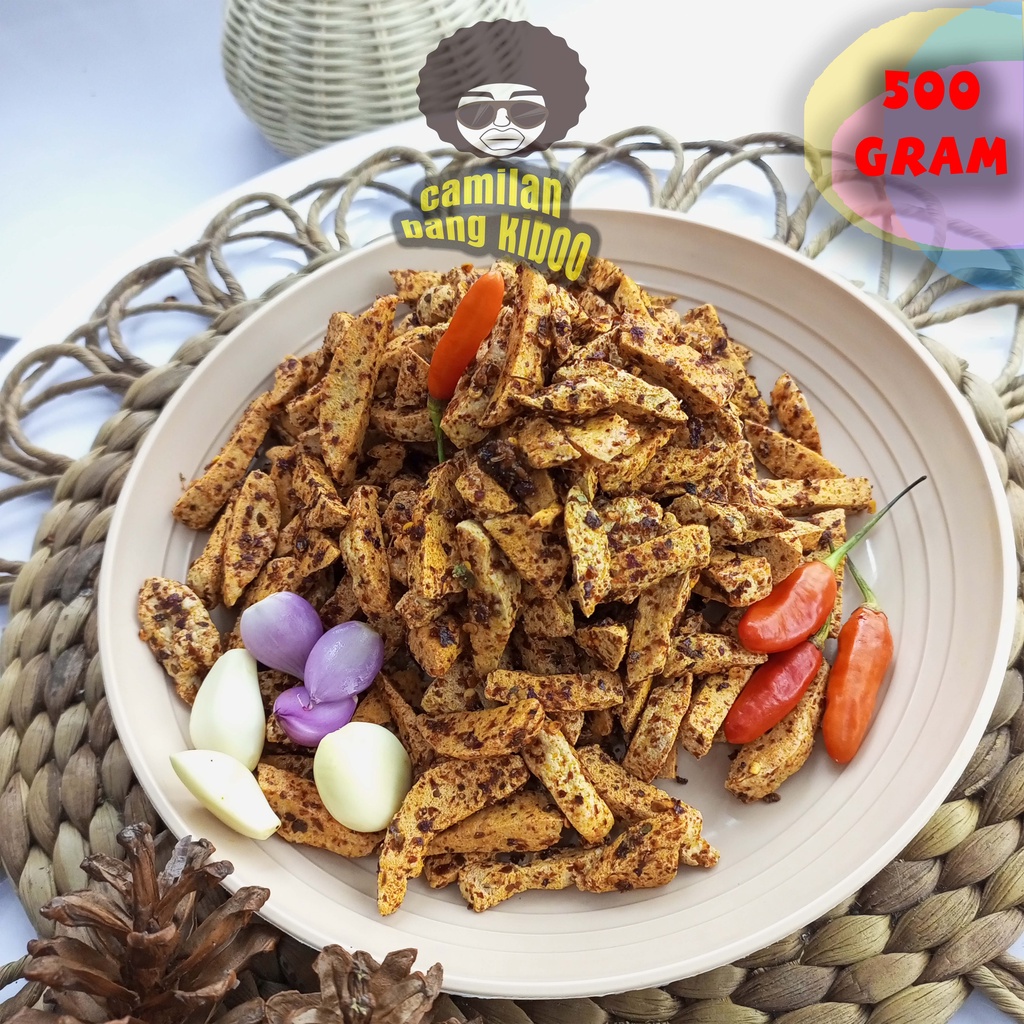 

Cemilan Pedas Basreng Stik/Basreng Viral/Basrek Kriuk Bumbu CIkruh Pedas Daun Jeruk isi 500 gram