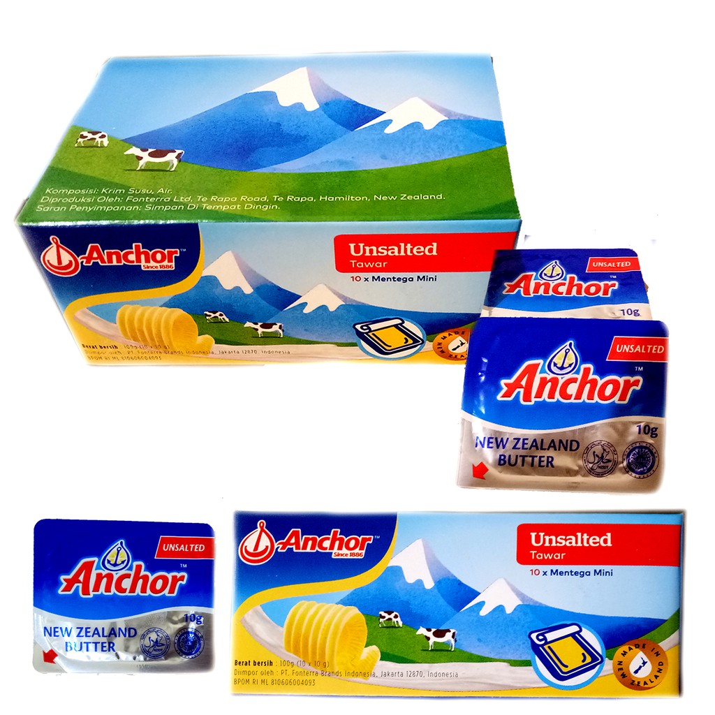 ANCHOR MICROCUP UNSALTED BUTTER 100GR - MINI DISH UNSALT ...